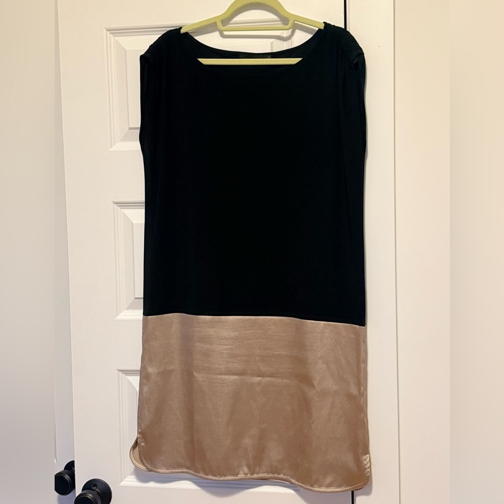The Limited Black and Gold Mini Dress